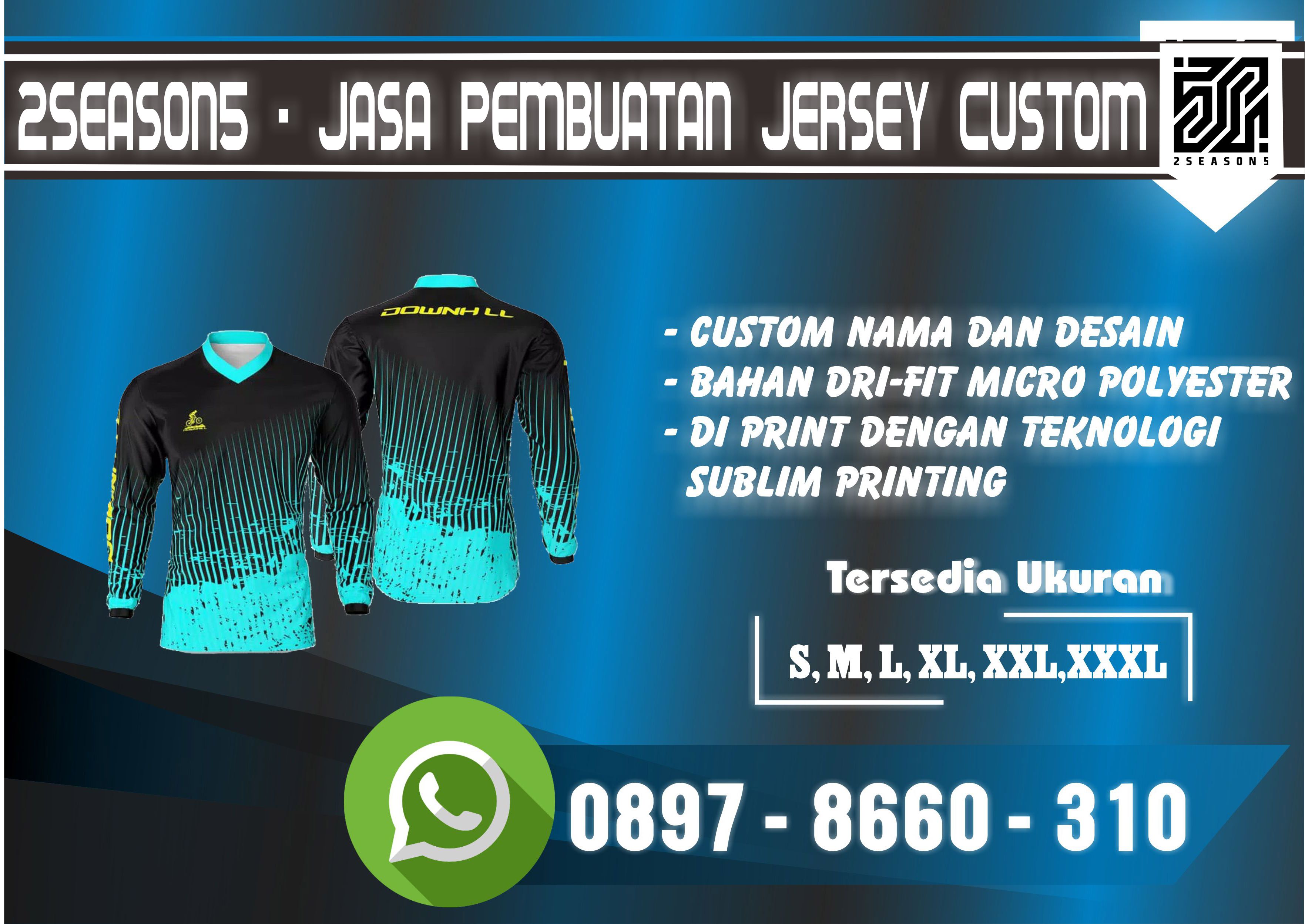 WA 0897-8660-310 Jual Jersey Sepeda Custom Bandung